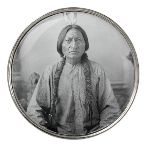 Dakota Leader Sitting Bull Native American Indian  Golf Ball Marker