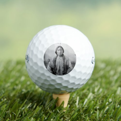 Dakota Leader Sitting Bull Native American Indian  Golf Balls