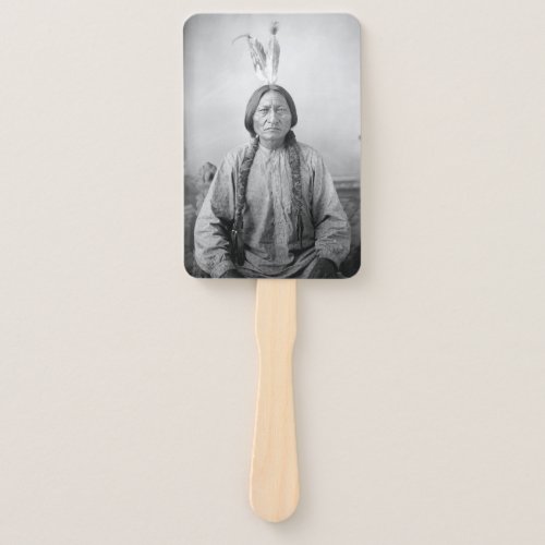 Dakota Leader Sitting Bull Native American Indian  Hand Fan