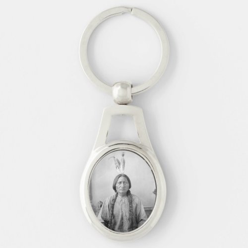 Dakota Leader Sitting Bull Native American Indian  Keychain