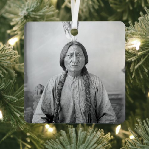 Dakota Leader Sitting Bull Native American Indian  Metal Ornament