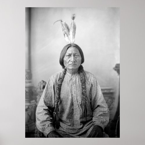 Dakota Leader Sitting Bull Native American Indian  Poster