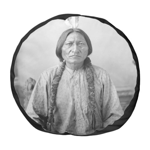 Dakota Leader Sitting Bull Native American Indian  Pouf