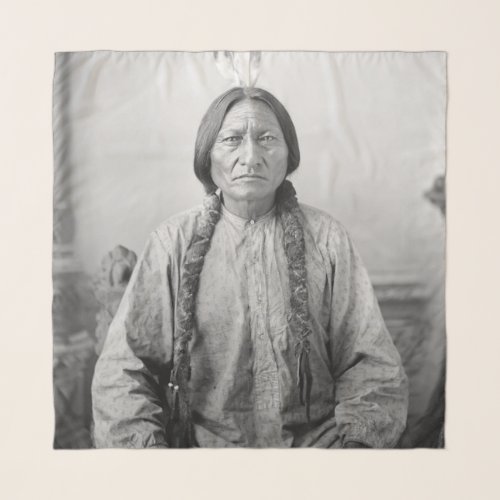 Dakota Leader Sitting Bull Native American Indian  Scarf