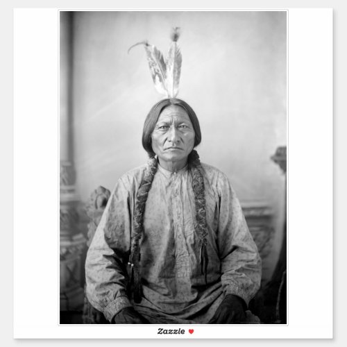 Dakota Leader Sitting Bull Native American Indian  Sticker