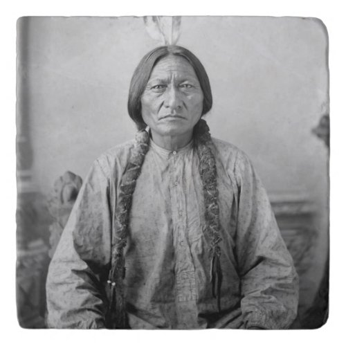 Dakota Leader Sitting Bull Native American Indian  Trivet