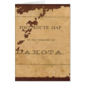 Dakota Territory post route map (Front)