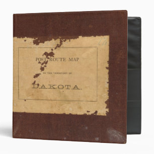 Dakota Territory post route map 3 Ring Binder