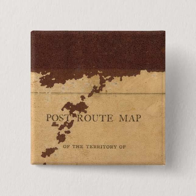 Dakota Territory post route map Button (Front)