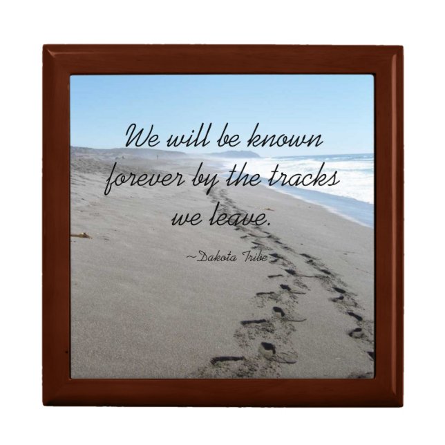 Dakota Tribe Quote Jewelry Box (Front)