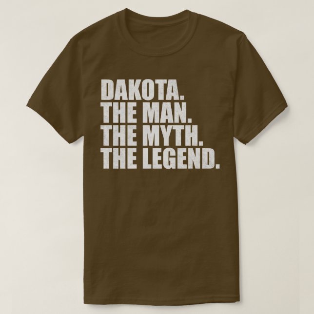 DakotaDakota Name Dakota given name T-Shirt (Design Front)