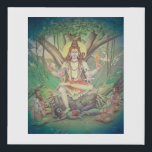 Dakshinimurti Shiva-the supreme tecaher - Adi Guru Faux Canvas Print<br><div class="desc">Dakshinimurty is an aspect of Hindu God Shiva, the god of destruction. He is considered as the teacher of all kinds of knowledge. He is an aspect of the supreme consciousness, the ultimate reality - Brahman. Shiva in this form is a guru of Yoga, wisdom, and shastras. Scriptures say that...</div>