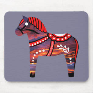 Dala folk horse png- change horse color/image mouse pad