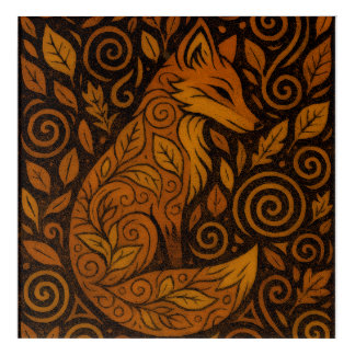Dala-Fox Acrylic Print