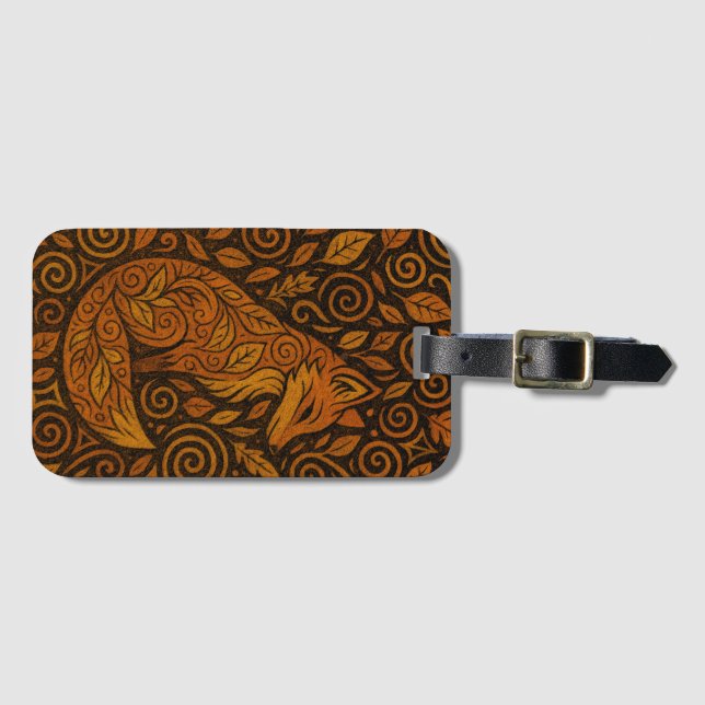Dala-Fox Luggage Tag (Front Horizontal)