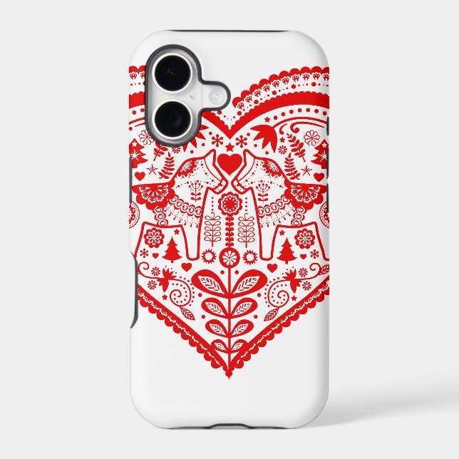 Dala Heart Iphone Case (Back)