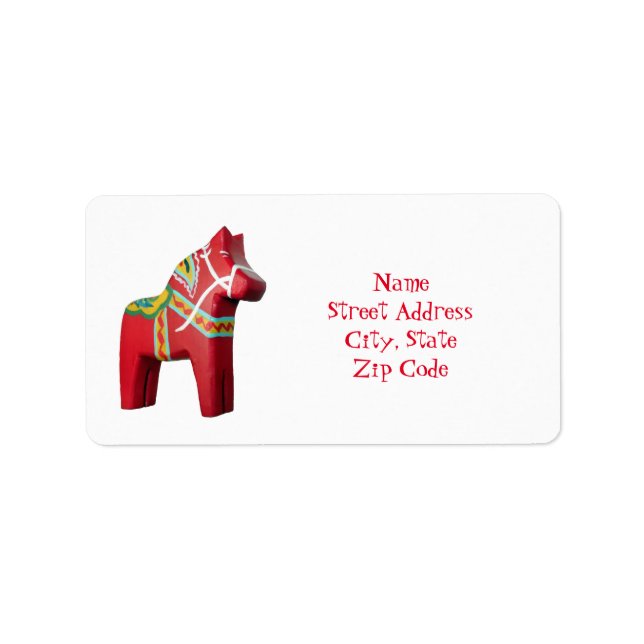 Dala Horse Address Label (Front)