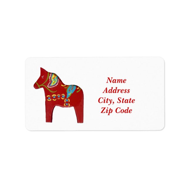 Dala Horse Address Labels (Front)
