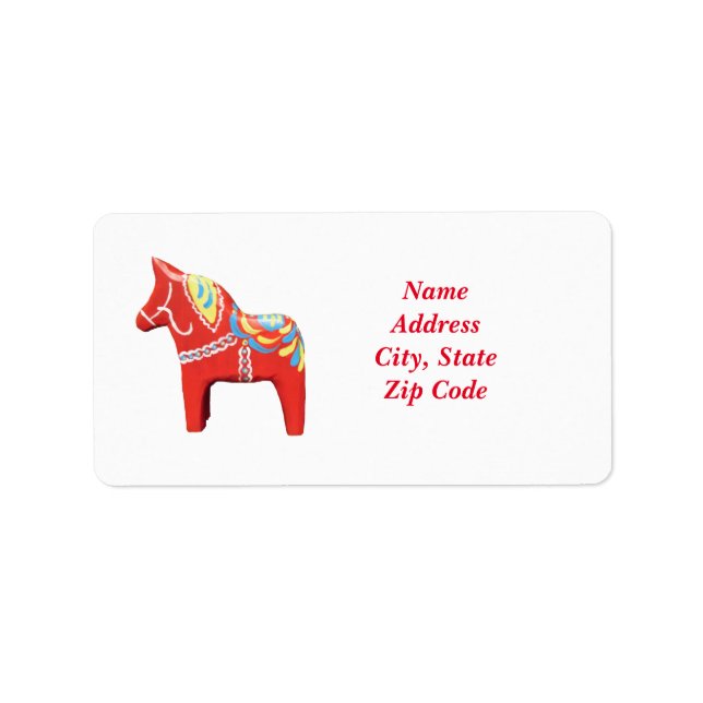 Dala Horse Address Labels (Front)