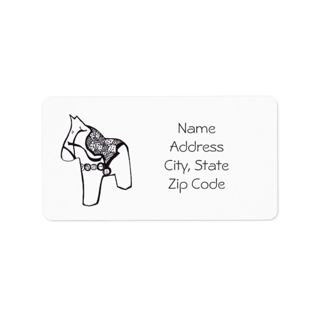 Dala Horse Address Labels (Front)
