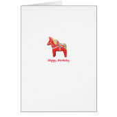 Dala Horse Birthday Card (Front)