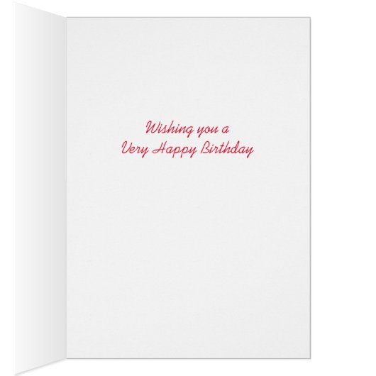 Dala Horse Birthday Card (Inside (Right))