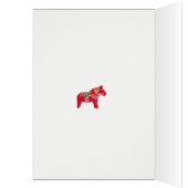 Dala Horse Birthday Cards (Inside (Left))