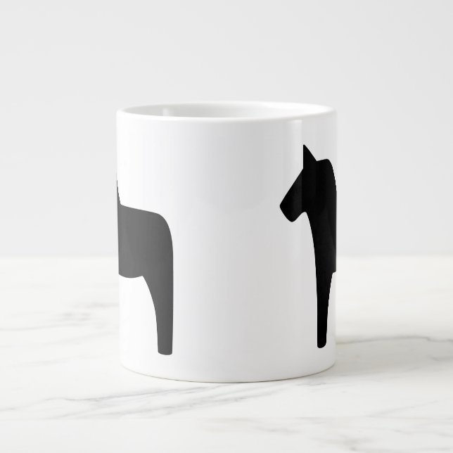 Dala Horse Black Specialty Mug (Front)