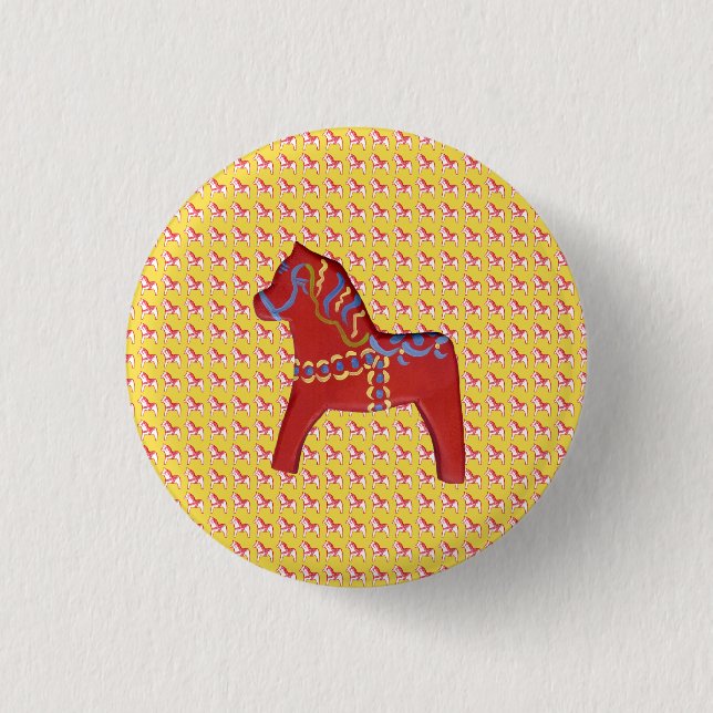Dala Horse Button (Front)