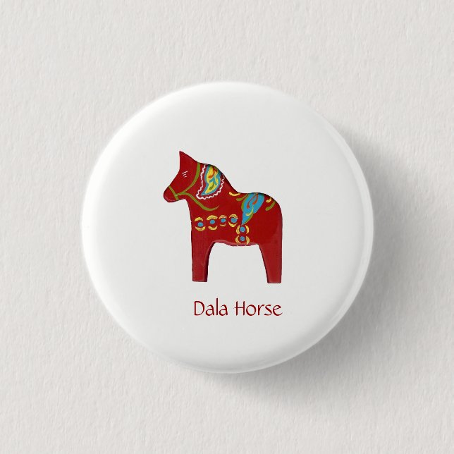 Dala Horse Button (Front)