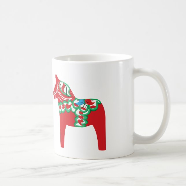 Dala Horse Coffee Cup. Coffee Mug (Right)