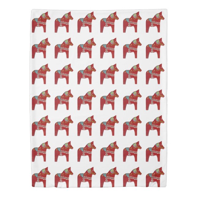 Dala Horse Duvet Cover (Front)