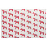 Dala Horse Fabric by Julia Morrill