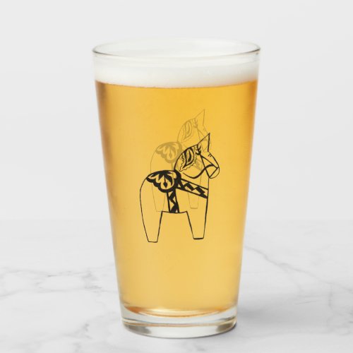 Dala Horse Glass