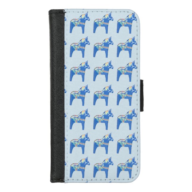 Dala Horse iPhone Wallet Case (Front)