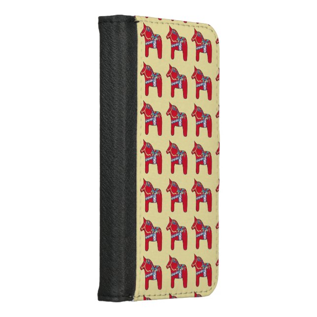 Dala Horse iPhone Wallet Case (Right)