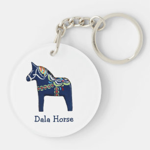 Dala Horse Keychain