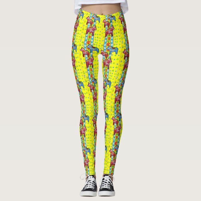 Dala Horse Leggings (Front)