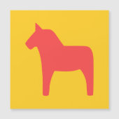 Dala Horse Magnetic Card (Front)