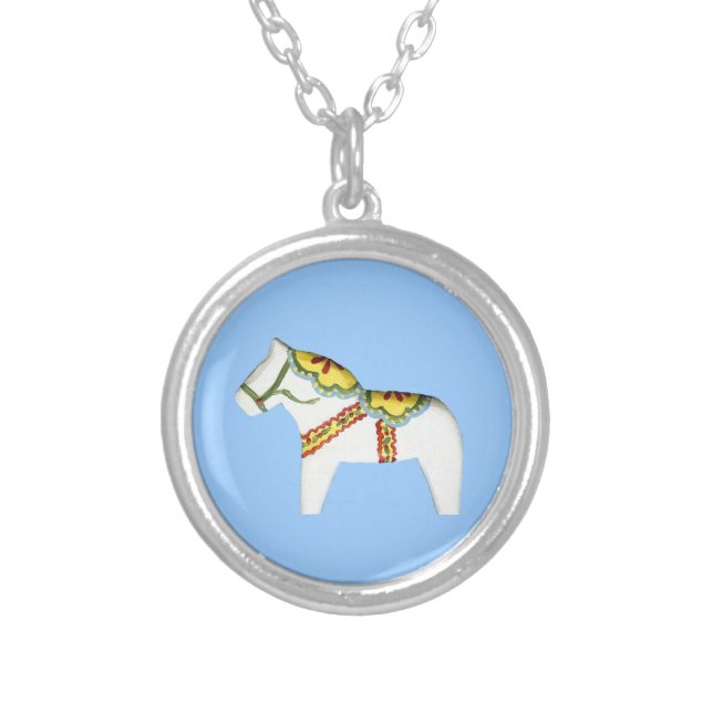 Dala Horse Necklace (Front)