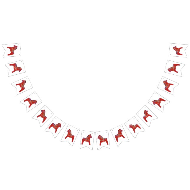 Dala Horse Party Bunting Flags (All)