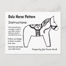Dala Horse Pattern to Share