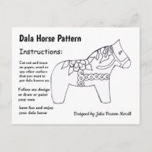 Dala Horse Pattern to Share