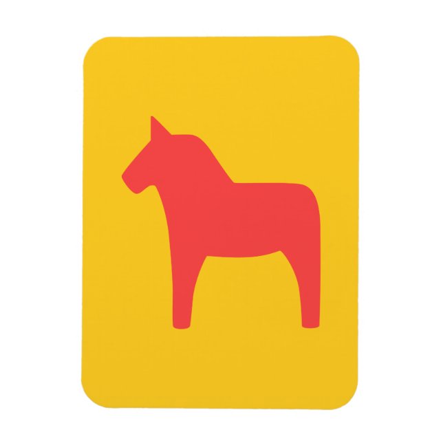 Dala Horse Photo Magnet (Vertical)