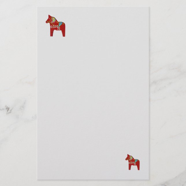 Dala Horse Stationery (Front)