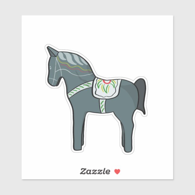 Dala horse sticker (Sheet)