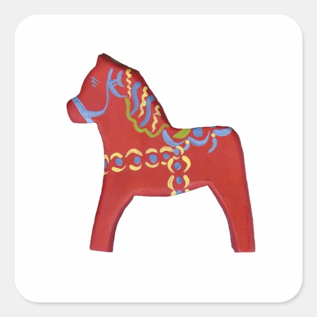 Dala horse sticker (Front)