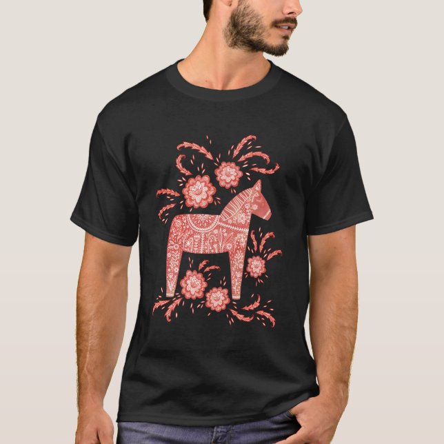 Dala Horse Swedish T-Shirt (Front)