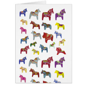 Dala Horses blank inside Cards