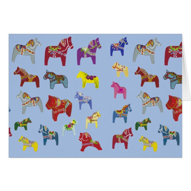 Dala Horses Cards (Front Horizontal)